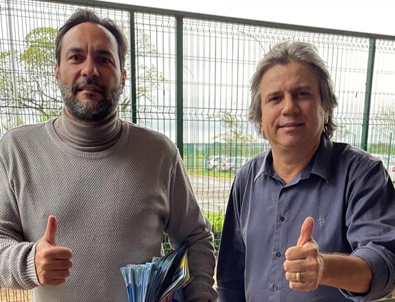 Dr. Leandro Fedossi e secretário da Segov Pedro Caravina - Foto: Arquivo/Jornal da Nova